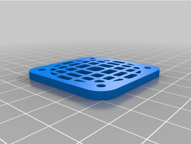 40mm hayran Rende ızgara filtre 3D print model - Mito3D