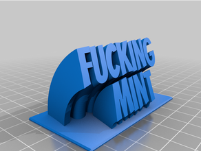 cazzo menta personalizzato 3d print model - Mito3D