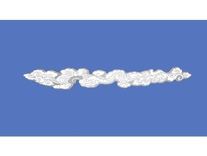 longue blanc nuage nuages maori zélande 3d print model - Mito3D