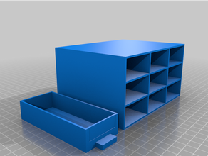 customized organizing box drawers 3d print model - Mito3D