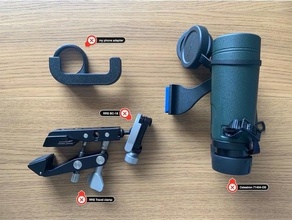 16x ampliação Iphone xs max adaptador binocular celestron 3d print model - Mito3D