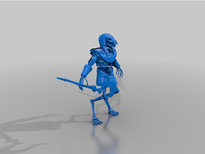 anubis skeleton - aos tomb kings tm 3d print model - Mito3D