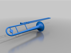 trombone 3d print model - Mito3D