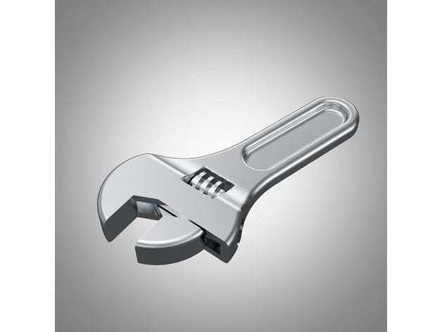 adjustable spanner 3D print model - Mito3D