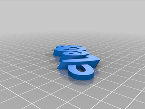 personalizado iamburny texto llavero 3d print model - Mito3D