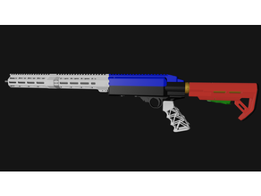rugueux 10 22 ar ar15 pistolet 3d print model - Mito3D