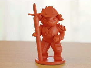 Samurai Katze Speer 3d print model - Mito3D