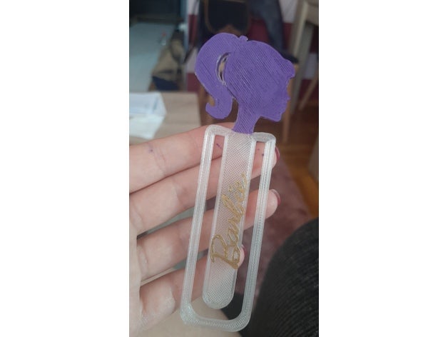 barbie bookmark barbiebookmark barbiethings bookmarks 3D print model - Mito3D