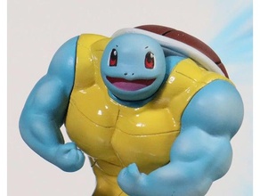 ultra swole squirtle bulbasaur charmander nintendo pokemon pokemons figures toy video game games 3d print model - Mito3D