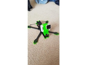 tmotor ft5 25 degrees gopro mount 5&6&7 3d print model - Mito3D