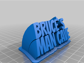 bruces man cave customized 3d print model - Mito3D