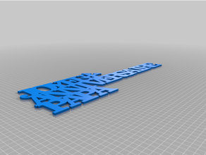 personalizado variable palabra escultura 3d print model - Mito3D