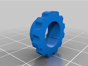 true-sma thumbwheel 3d print model - Mito3D