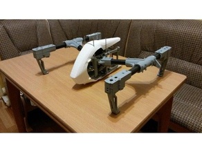 3d printed dji inspire quadrocopter 3d print model - Mito3D