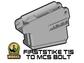 firststrike t15 mcs bolt blizzard adapter magfed paintball 3d print model - Mito3D
