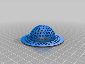 customized geodesic kitchen sink drain strainer 50 25 mm 3d print model - Mito3D