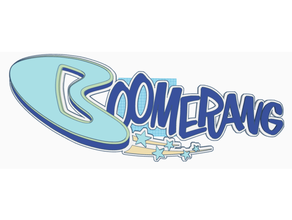 boomerang logo hd cartone animato cartoonnetwork cartoni animati Rete 3d print model - Mito3D