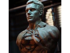 Enrique cavill Clark Kent superhombre justicia liga hombre acero 3d print model - Mito3D