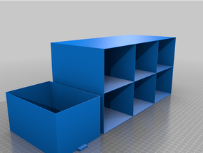 customized storage box drawers 3d print model - Mito3D