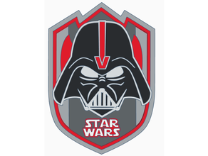 vader shield logo hd darthvader darth starwars star wars 3d print model - Mito3D