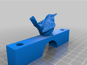 jardim mangueira suporte pássaro braçadeira 3d print model - Mito3D