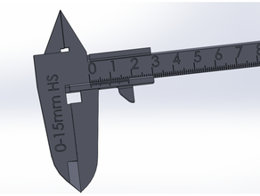 vernier compasso calibre 0 15mm 3d print model - Mito3D