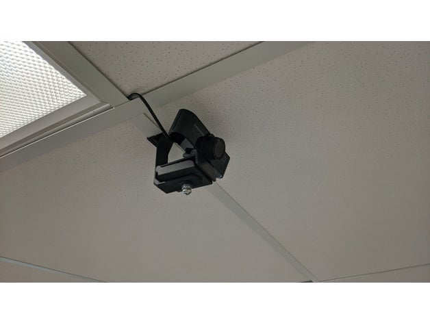 webcam drop ceiling mount school 3D print model - Mito3D