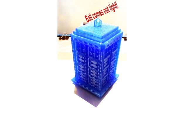 tardis marble maze - bigger 3d doctor puzzle 3D print model - Mito3D