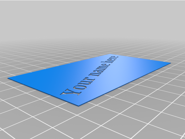beam 3d printer training card 3D print model - Mito3D