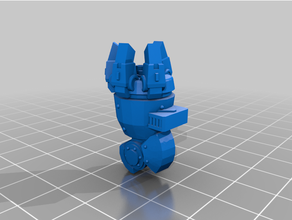 Muhafız zırh el yeniden tasarlamak avuç içi silahlar 3d print model - Mito3D