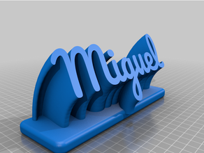 miguel plate remix customized 3d print model - Mito3D
