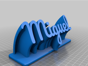 miguel plate remix customized 3d print model - Mito3D