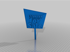 licences vente signe 3d print model - Mito3D