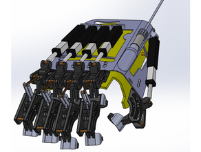 dedo exoesqueleto frio diseño proyecto mano mecánico parálisis imprimible prótesis protésico rehabilitación carrera 3d print model - Mito3D