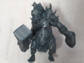 femur crusher Cíclope ageofsigmar años sigmar grito guerra martillo fantasía 3d print model - Mito3D
