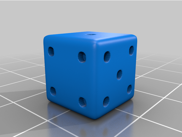 dice 6-sided gaming 3D print model - Mito3D