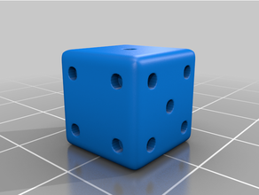 dice 6-sided gaming 3d print model - Mito3D