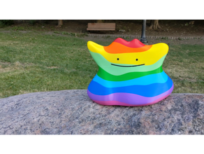 rainbow ditto multicolor multimaterial pokemon figures 3d print model - Mito3D