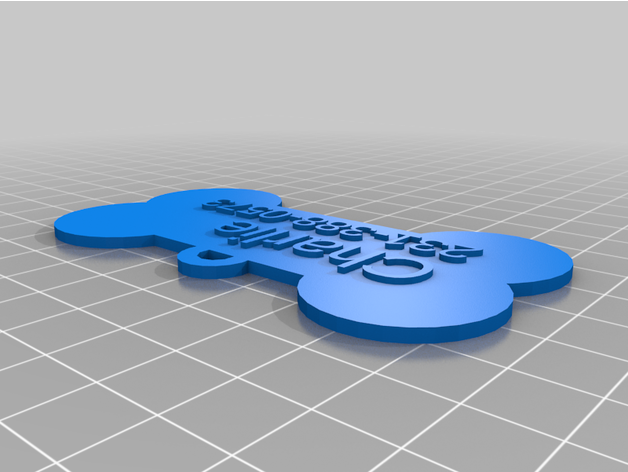 charlie dog tag customized 3D print model - Mito3D