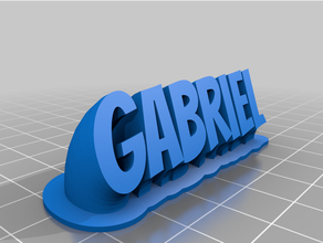 Gabriel personalizado 3d print model - Mito3D