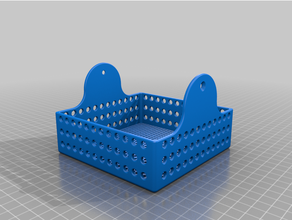 ultrassônico limpador cesta drenar buracos pequeno partes 3d print model - Mito3D