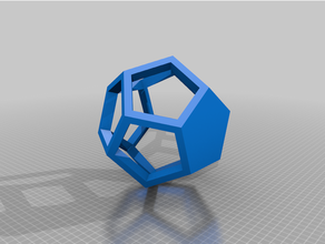 dodecaedro + cad arte matemática platônico sólido 3d print model - Mito3D