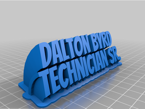 Dalton tabela özelleştirilmiş 3d print model - Mito3D