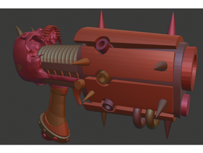 kaos plazma tabanca 40k Warhammer savaş oyunu 3d print model - Mito3D