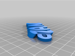 personalizzato iamburny's testo portachiavi 3d print model - Mito3D