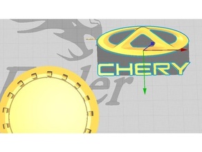 chery tiggo logo archery car 3d print model - Mito3D