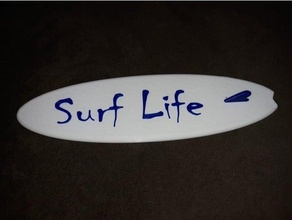 surf vie planche 3d print model - Mito3D