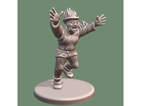 huyendo campesino 28mm dnd mini miniatura mazmorras dragones fantasía humano masculino medieval npc pionero campesinos rpg 3d print model - Mito3D