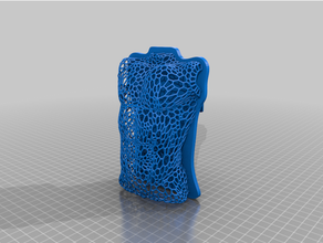 voronoi male-bust plate hold 3d print model - Mito3D