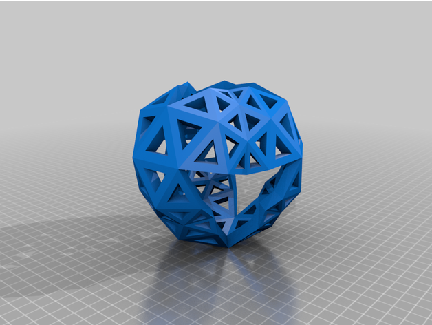 convextetrahedral7v p50 p55 p60 p65 2 3 9 15 30 36 konvex geodätisch tetraedrisch 3D print model - Mito3D